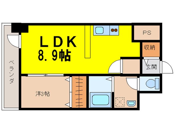 ヴェルジュコート　Ⅰの物件間取画像